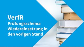 Verfahrensrecht – Prüfungsschema Wiedereinsetzung in den vorigen Stand [upl. by Crompton]