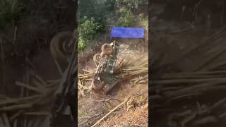 dangerous overturning car loggingtruck muddyterrain truck [upl. by Darreg]