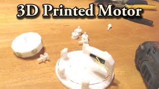 3D Printed Motor Runs on Almost Nothing Afinia 3D Printer [upl. by Taub]