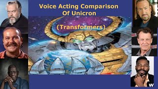 Voice Acting Comparison of Unicron Transformers [upl. by Ynaffik496]