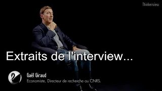 Interview de Gaël Giraud par Thinkerview extraits [upl. by Yazbak]