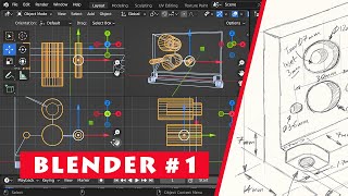 Blender Modeling Introduction How to create 3D objects [upl. by Neimad428]