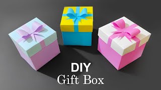 DIY Gift Box  How to make Gift Box Easy Paper Crafts Idea  DIY gift box  gift box  how to make [upl. by Eloccin]