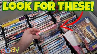 These Movies Are Worth 100s EACH Thrifting Goodwill  Buying and Selling on Ebay and Amazon FBA [upl. by Enidlareg]