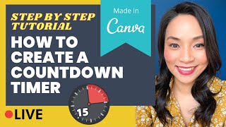 How to create a countdown timer Step by step Canva tutorial  so easy [upl. by Eednil]