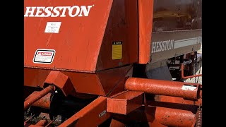 HESSTON 4600 KNOTTER BAR REMOVAL [upl. by Petta]