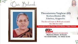 Funeral  Thressiamma Varghese 83 [upl. by Shaughnessy]