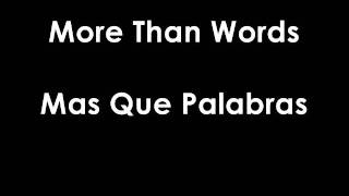 Extreme  More Than Words Subtitulado Ingles  Español [upl. by Magdala]