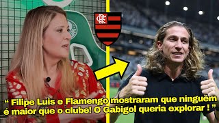 VEJA OS ELOGIOS DE LEILA PEREIRA PELA ATITUTE DE FILIPE LUIS NO FLAMENGO SOBRE POLEMICA COM GABIGOL [upl. by Enitsyrk]