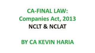 MAY23 REVISION OF NCLT AND NCLAT  CA FINAL LAW [upl. by Enyar]