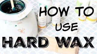 HOW I WAX AT HOME  How to Use Hard Wax  StepbyStep Tutorial  Katie Marie [upl. by Aikel]