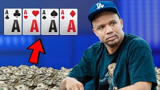 The 5 SICKEST QUADS Poker Hands [upl. by Berkshire]