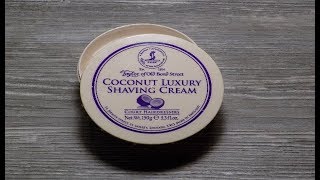 Rasur  Pur  Coconut Luxury Rasiercreme Shaving Cream Taylor of old Bond Street Vorstellung [upl. by Cheyney829]