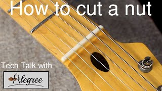 How to cut a guitar nut [upl. by Xeno]