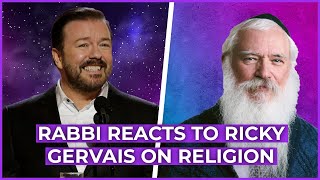 Rabbi Manis Reacts to Ricky Gervais on Religion [upl. by Ytirev980]