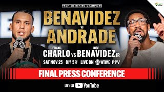 Benavidez vs Andrade FINAL PRESS CONFERENCE [upl. by Cobbie78]