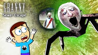 Granny New Update  Sewer Escape  Shiva and Kanzo Gameplay [upl. by Ardnola203]