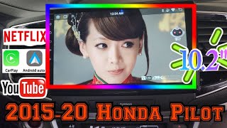 20152020 Honda Pilot 102quot Carplay Android Auto wireless Netflix youtube Hidden settings codes [upl. by Dnalerb]