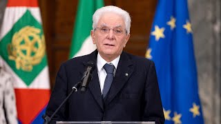 Dichiarazione del Presidente Mattarella [upl. by Riggins937]