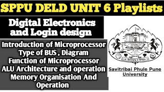 SPPU DELDdigital Electronics amp Logic design  Unit 6 Playlist  Microprocess amp block diagram [upl. by Moritz]