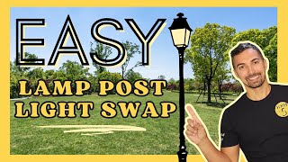 Effortless Lamp Post Light Installation in 5 Minutes [upl. by Asylla]