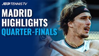 Zverev Battles Nadal Thiem Berrettini Eye SemiFinal Spot  Madrid 2021 QuarterFinal Highlights [upl. by Randene959]