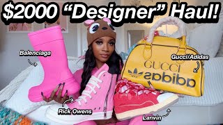 2000 “Designer” Haul  How To Look Expensive on a Budget  Baddie On A Budget [upl. by Ericha]