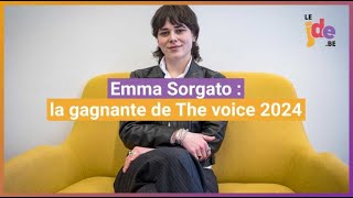 Emma Sorgato gagnante de The Voice 2024 répond aux questions du JDE [upl. by Adnim765]