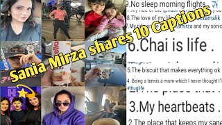 Sania Mirza Shares 10 Clicks with 10 Captions💫Sania Mirzashoaibmalik [upl. by Adnirol]