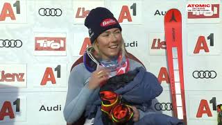 AUDI FIS Ski World Cup  Womens Slalom  Lienz AUT 1st run Dec 29 2023 weareskiing atomic [upl. by Avek]