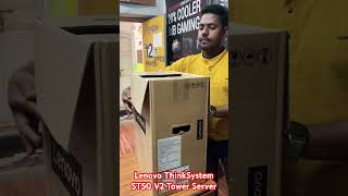 Lenovo ThinkSystem ST50 V2 Tower Server lenovo server system shorts subscribe [upl. by Akirdnwahs]