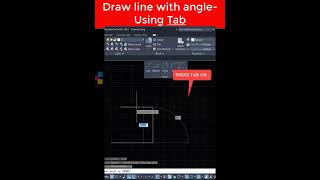 How To draw Line with Angle In AutoCad shorts autocad course [upl. by Aidnama]