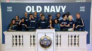 Old Navy NYSE GAP Rings The Closing Bell® [upl. by Ban]