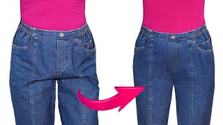 How to remove baggy in the groin of the trousersjeans to fit you perfectly [upl. by Ttenna718]