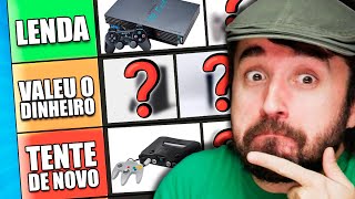 QUAL O MELHOR CONSOLE DA HISTÓRIA  Tierlist videogames [upl. by Aileme]