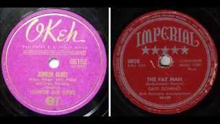 Champion Jack Dupree  Junkers Blues vs Fats Domino  The Fat Man [upl. by Derrek]