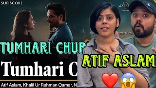 Indian Reaction on Tumhari Chup Song  Gentleman  Atif Aslam  Humayun Saeed Yumna Zaidi [upl. by Eileme307]