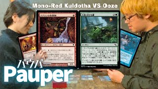 【MTG Pauper】MonoRed Kuldotha VS Ooze（Slime Against Humanity）パウパー対戦動画52 [upl. by Nnylf373]