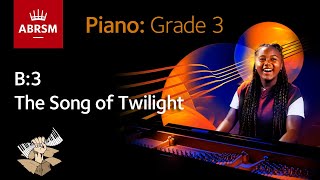 The Song of Twilight  ABRSM Piano Grade 3 2023 amp 2024 B3  Synthesia Piano tutorial [upl. by Catie86]