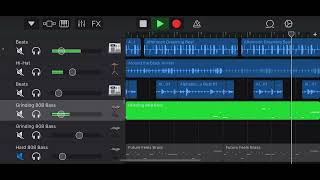 hiphop beat on iphonegarageband [upl. by Ayhay446]