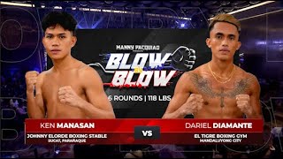 Ken Manasan vs Dariel Diamante  Manny Pacquiao presents Blow by Blow  Full Fight [upl. by Aniaj965]