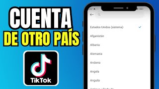 Cómo Crear una Cuenta de TikTok Desde Otro País Funciona [upl. by Ahsaelat]