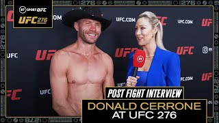 Donald quotCowboyquot Cerrone on his retirement 🤠  UFC 276 Post Fight Interview [upl. by Handler]