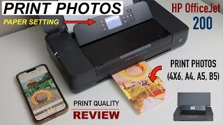 HP OfficeJet 200 Printing Photos  Print Quality Review [upl. by Naiviv]