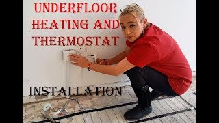 Underfloor Heating and thermostat installation [upl. by Lucie492]