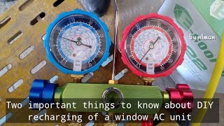 DIY  Recharging of a window AC unit [upl. by Atsilac]