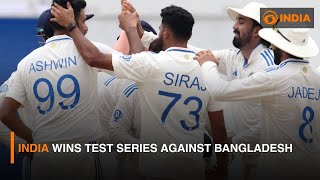 India wins Test Series against Bangladesh  DD India [upl. by Enoob264]