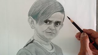 Chhotu dada Pencil drawing Sketch [upl. by Alimrahs]