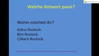 Deutsche Präpositionen  Fragen und Antwortern  aus  in  nach [upl. by Gypsy]