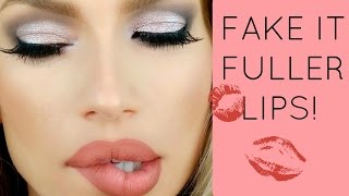 Fake it FULLER LIPS  Overlining lips tutorial [upl. by Arlina]